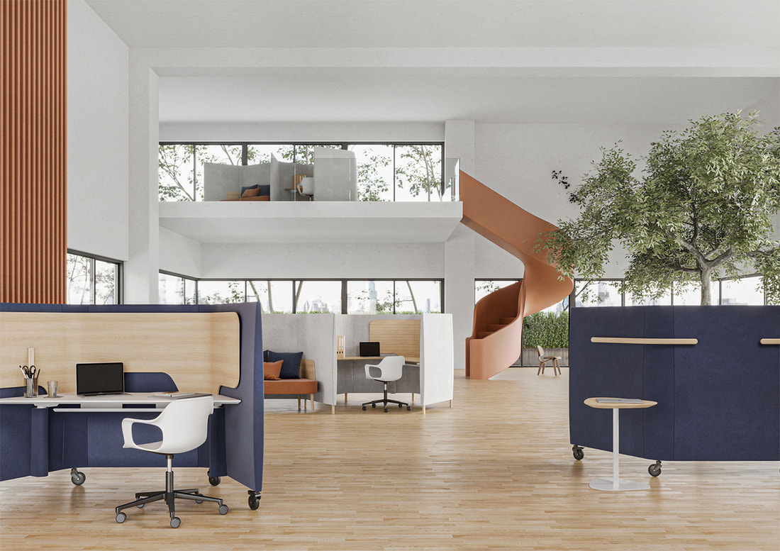 Honey 120° Workspaces from Darran Furniture