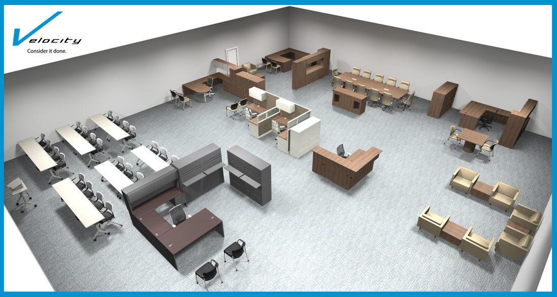 Velocity Business Products Office Furniture Houston Texas Space Planning 3d Model